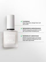 [BUNDLE HEMAT]PLAYINN Nail Whitener Nail Polish 04 + 121 Moonlit Pearl