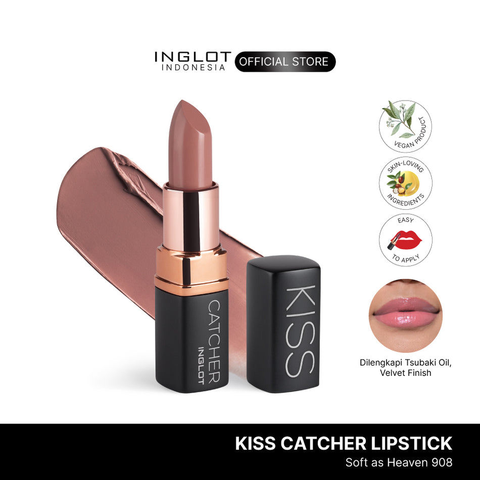 INGLOT KISS CATCHER LIPSTICK - Mauve Heaven Bundle (Free Lipstick)